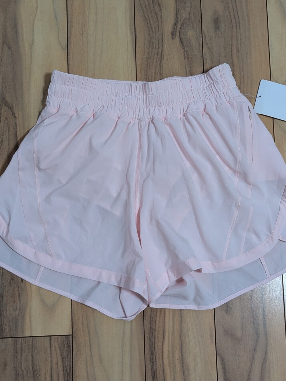 NWT! Lululemon Track That High Rise 5" Lined Shorts In Pink Pearl Size 8